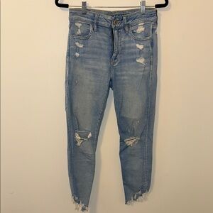 AE Distressed Light Blue Jeans